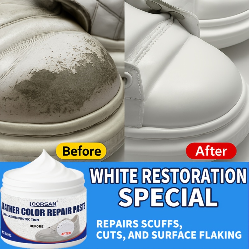 Sneaker Care Products - Kit de Reparación de Cuero Blanco