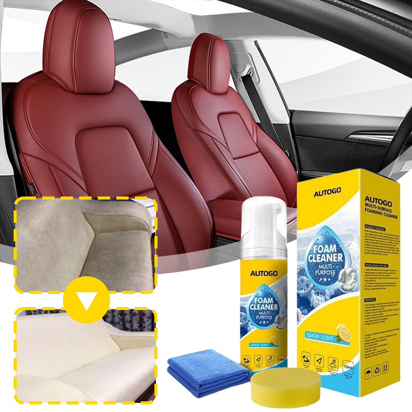 Sneaker Care Products - Limpiador de espuma multiusos para el