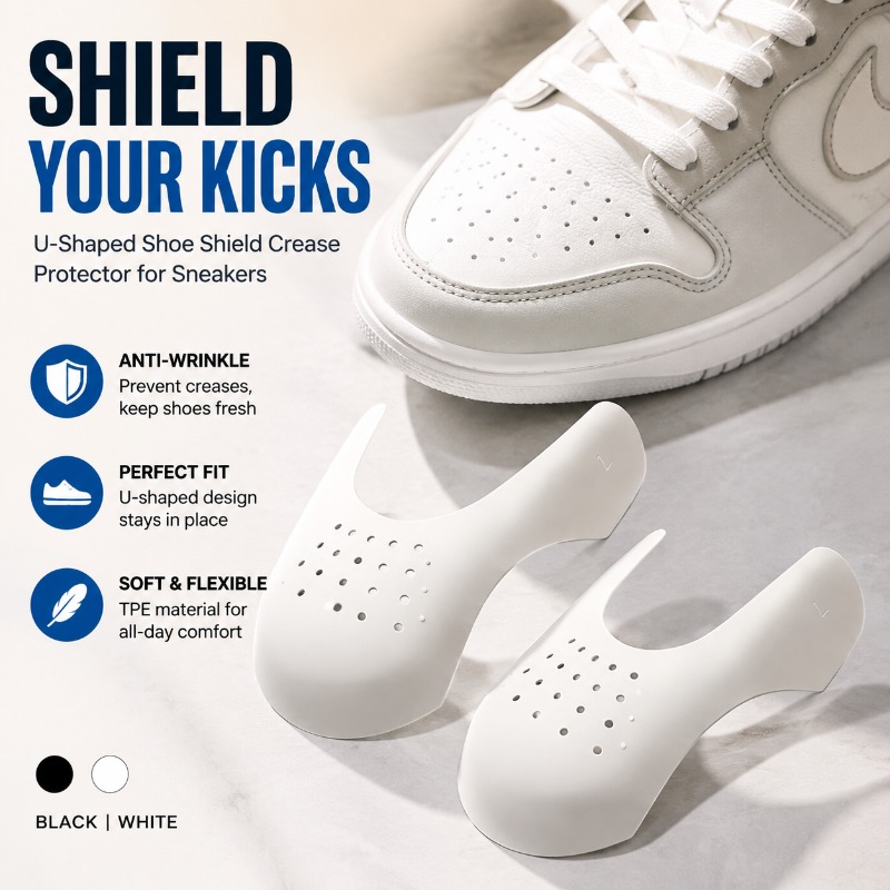 Crease Protector Toe - Protector de Puntera para Zapatos, Escudo