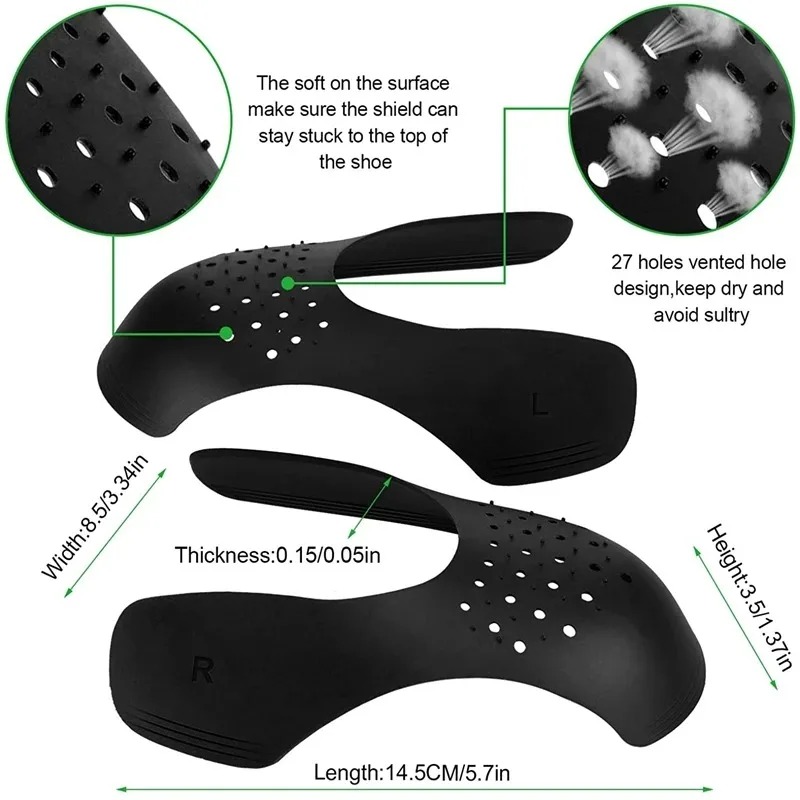 1 par de protectores de arruga - Crease Protector Toe reseña y precio