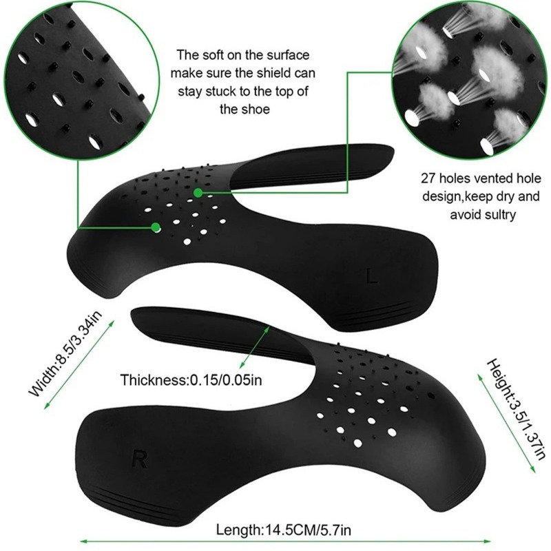 5 Pares de Protectores Ligeros - Crease Protector Toe reseña y precio